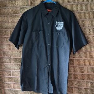 Blue Island Black Casual Button Down Shirt